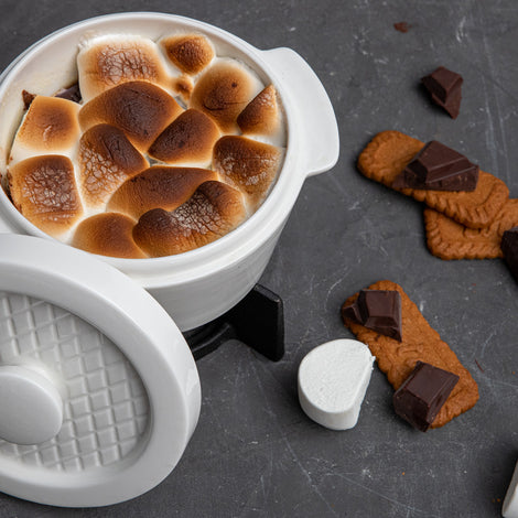 S'mores dip – warme chocolade en marshmallow
