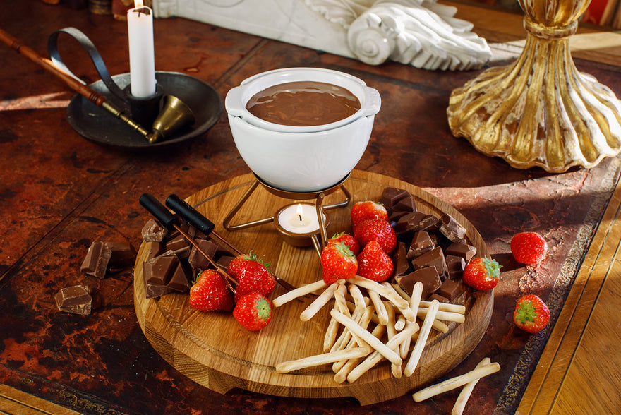 Smaakvolle chocolade fondue