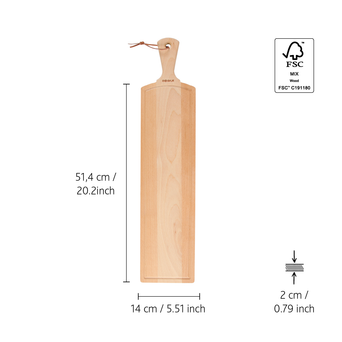 358120 - BOSKA Serveerplank Amigo L - 51,4 cm